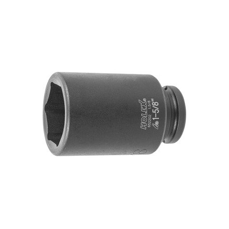 Holex Impact Socket, 3/4 inch Drive, 6 pt, Deep, 1.5/8 inch 652202 1.5/8